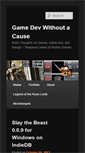 Mobile Screenshot of gamedevwithoutacause.com